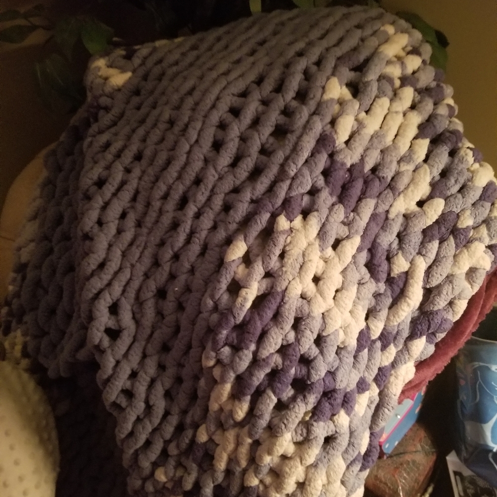 Knitted blanket